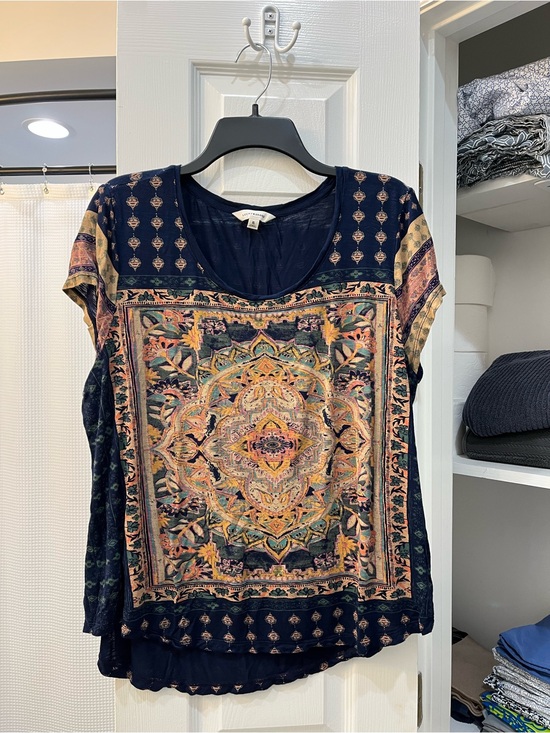 Lucky Brand Tops - Lucky Brand Printed Short-Sleeve Women’s Top